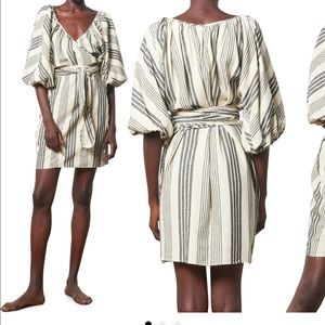 Mara Hoffman Colleta stripe coverup wrap dress - worn once!